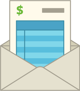 bill in envelope